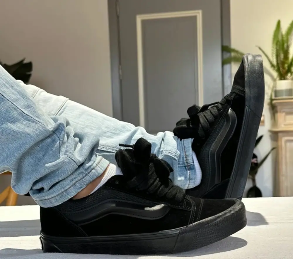 Giày Vans Knu Skool 'Black' VN0009QCBKA - Ảnh 3