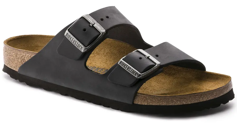Dép Birkenstock Arizona Black Oiled Leather 0552113 - Ảnh 3