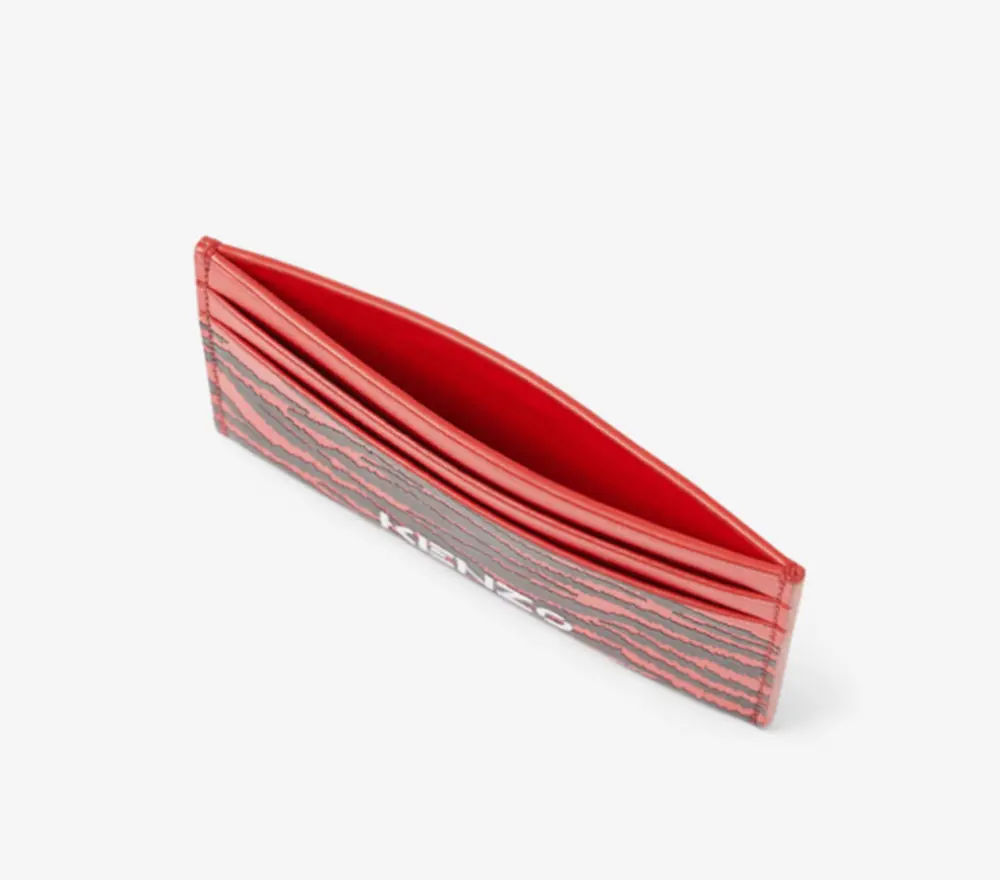 Alternative view of Ví Kenzo x Kansaiyamatoto Leather Card Case Medium Red FB55PM900L43