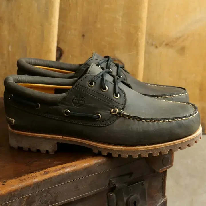 Giày Timberland Authentics 3 Eye Classic Lug Gray A62GH - Ảnh 3