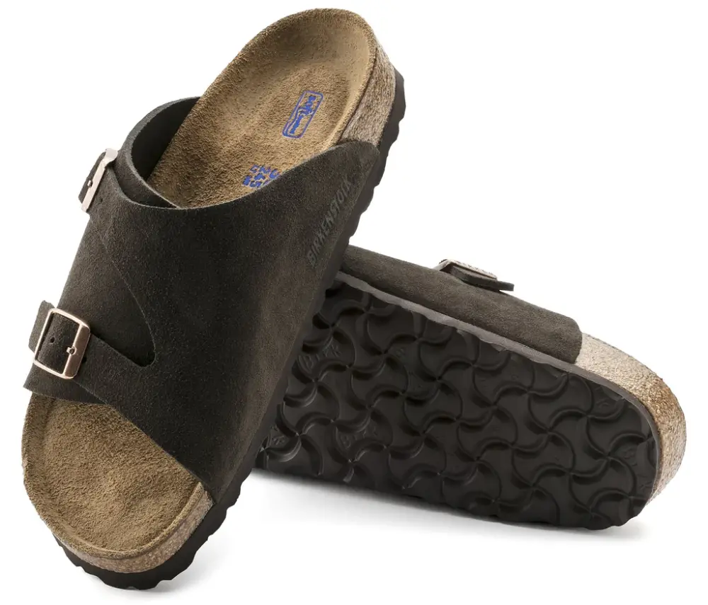 Dép Birkenstock Arizona Soft Footbed Brown AMLF Sandals 0552341 - Ảnh 3