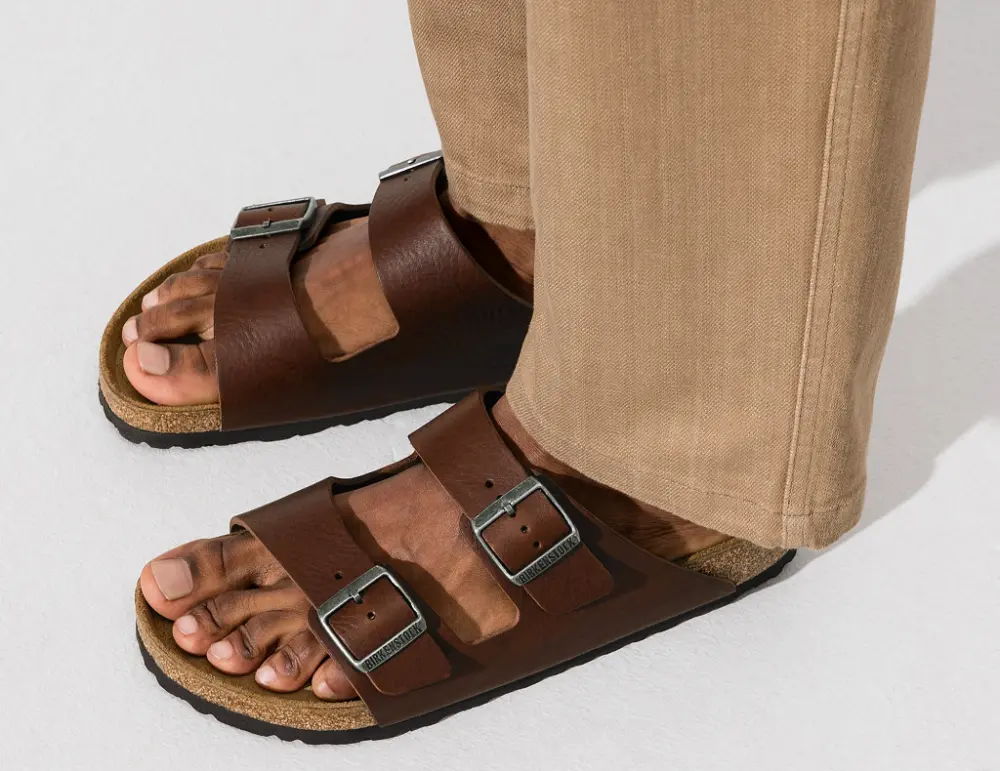 Dép Birkenstock Arizona Vintage Wood Cift Bantli Terlik 1023129 - Ảnh 4