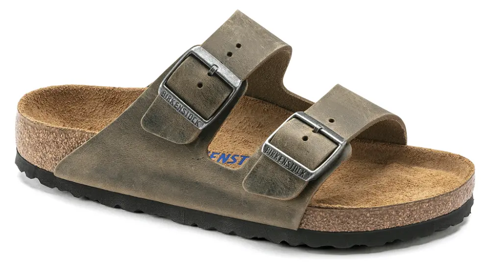 Dép Birkenstock Arizona Soft Footbed Oiled Leather 1019313 - Ảnh 3