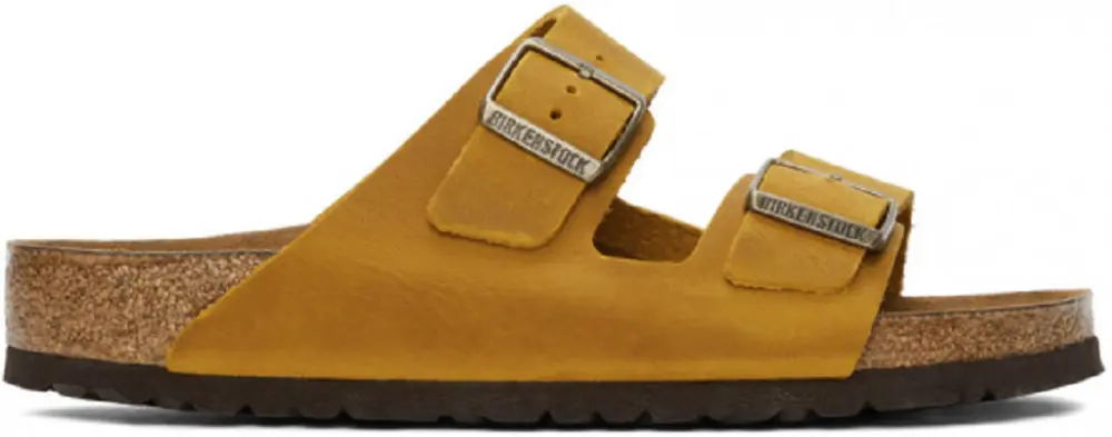 Dép Birkenstock Arizona FL WB Ochre Regular Fit 1019326
