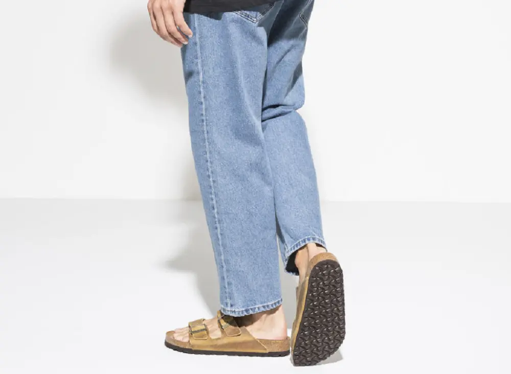 Dép Birkenstock Arizona FL WB Ochre Regular Fit 1019326 - Ảnh 5