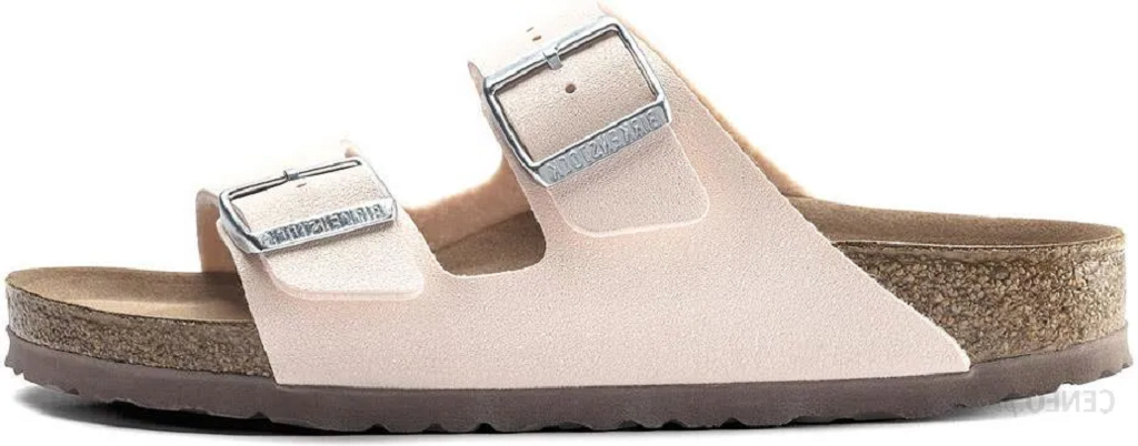 Dép Brikenstock Synthetic Leather Soft And Comfortable Light Pink 1019662 - Ảnh 4