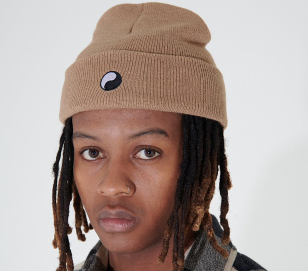 Mũ Stussy x Our Legacy Work Shop Yin Yang Beanie ‘Sandstone’ - Ảnh 3