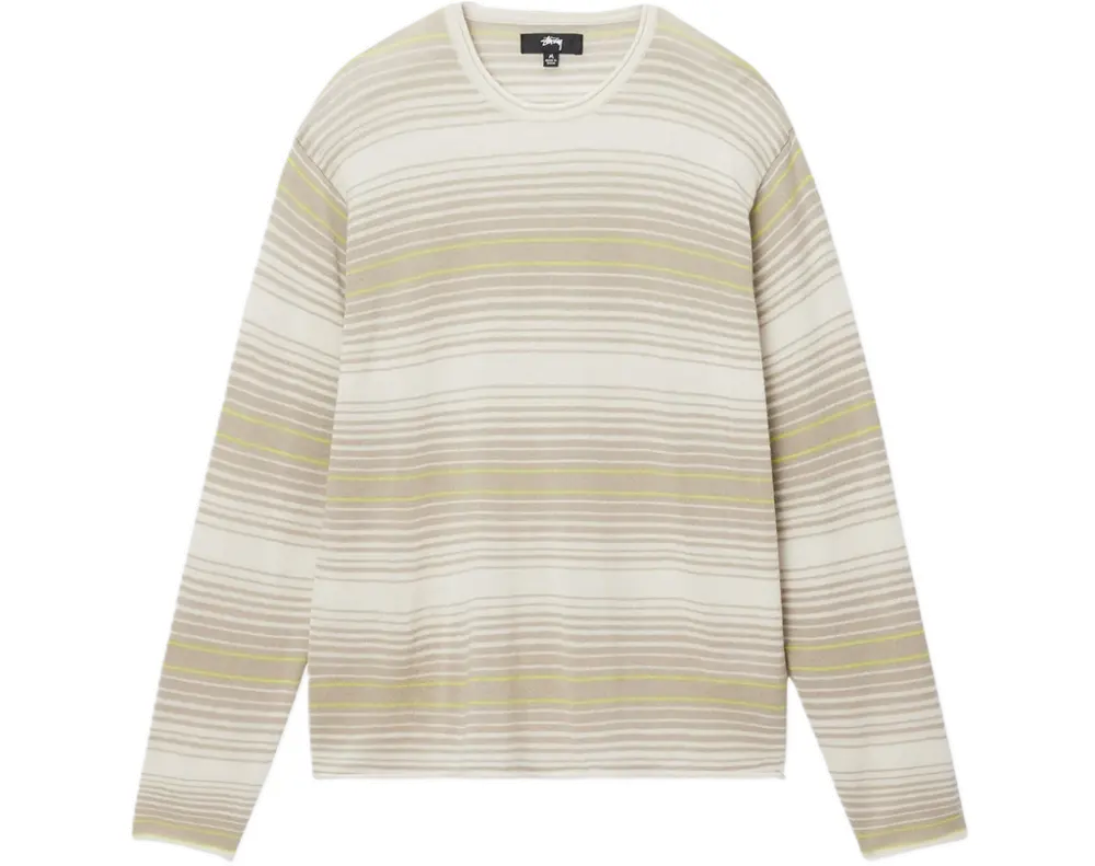 Áo Stussy FW23 HORIZONTAL STRIPE SWEATER ' Natural'
