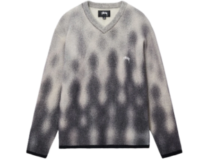 Áo Stussy FW23 GRADIENT DOT BRUSHED SWEATER ' Grey'