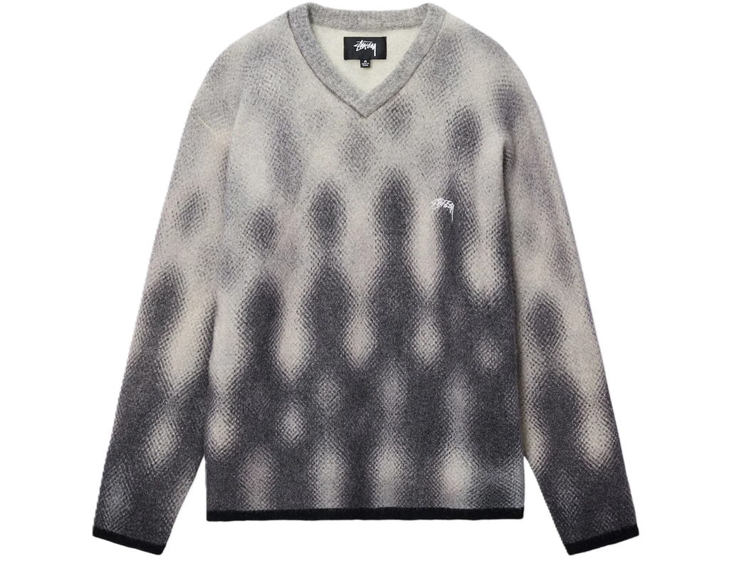 Áo Stussy FW23 GRADIENT DOT BRUSHED SWEATER ' Grey'