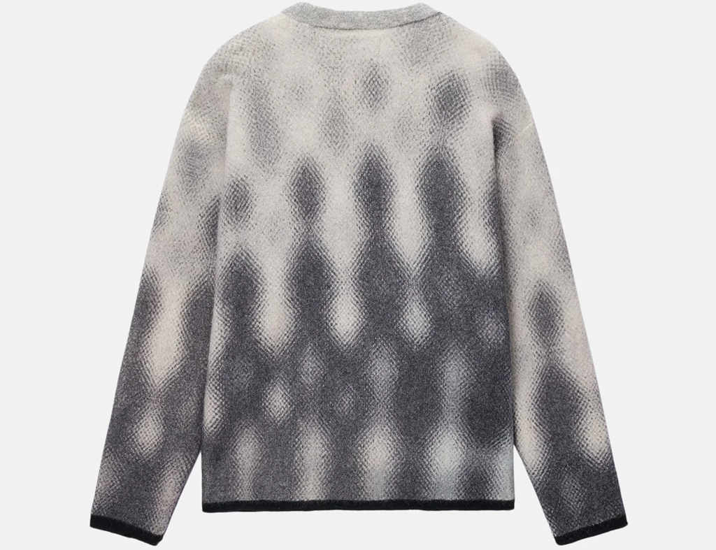 Áo Stussy FW23 GRADIENT DOT BRUSHED SWEATER ' Grey' - Ảnh 2