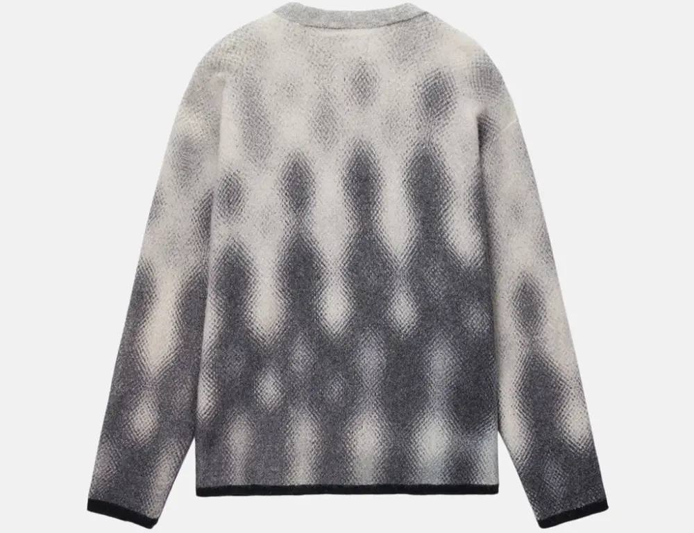 Alternative view of Áo Stussy FW23 GRADIENT DOT BRUSHED SWEATER ' Grey'