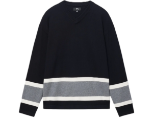 Áo Stussy FW23 HOCKEY SWEATER 'Black'