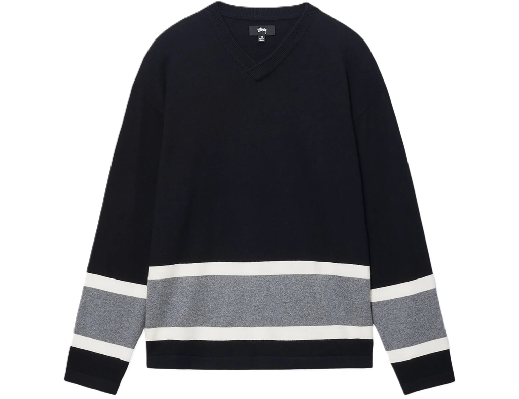 Áo Stussy FW23 HOCKEY SWEATER 'Black'