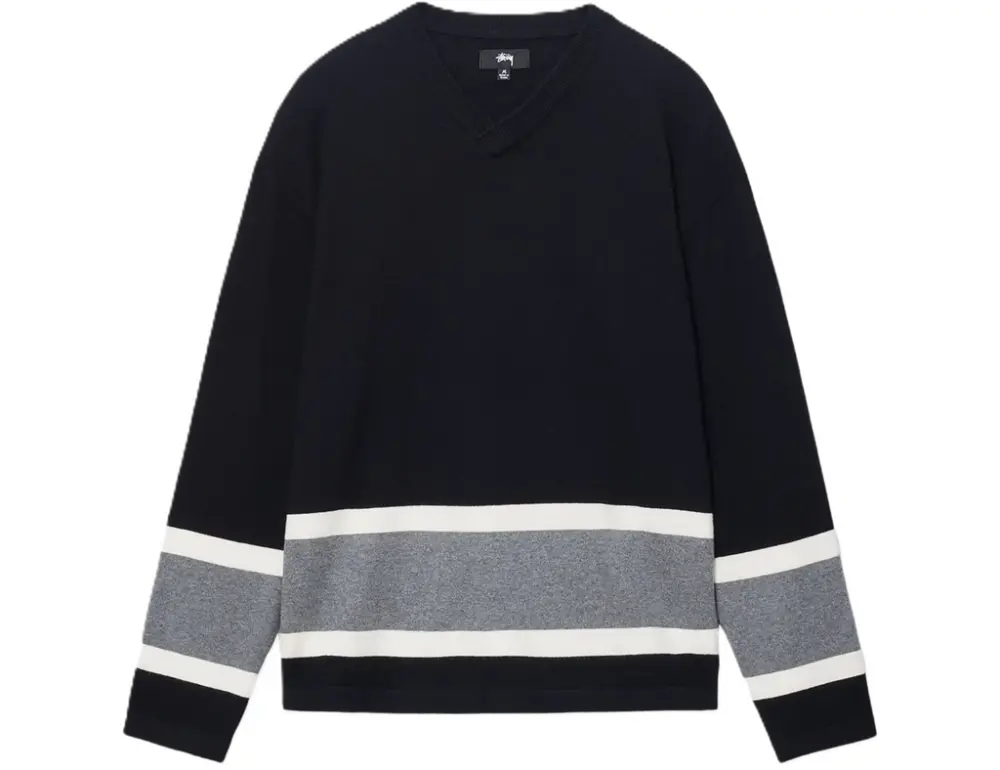 Áo Stussy FW23 HOCKEY SWEATER 'Black'