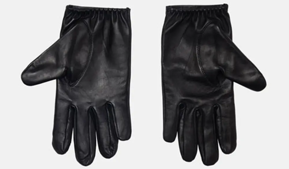 Găng tay Stussy SS Link Leather Gloves Black 138902 - Ảnh 3