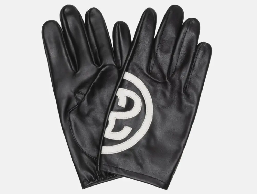 Găng tay Stussy SS Link Leather Gloves Black 138902