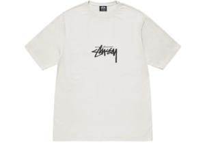 Áo Stussy FW23 SMALL STOCK TEE PIGMENT DYED ' White'