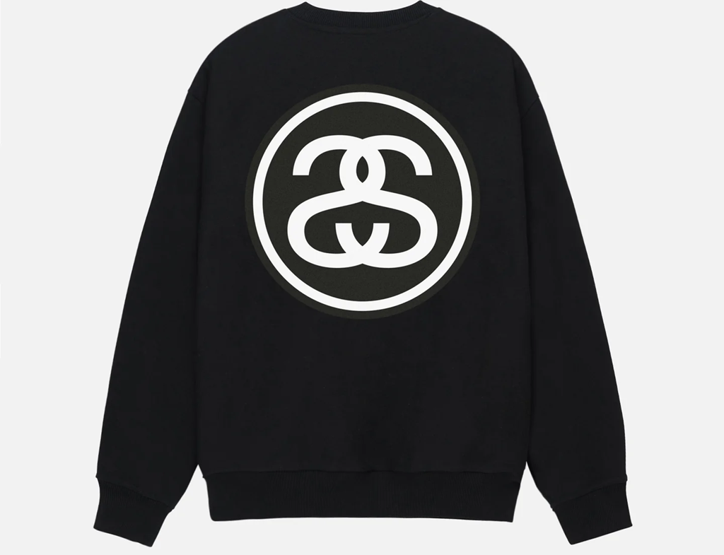 Áo Stussy SS- LINK CREW 'Black' - Ảnh 2