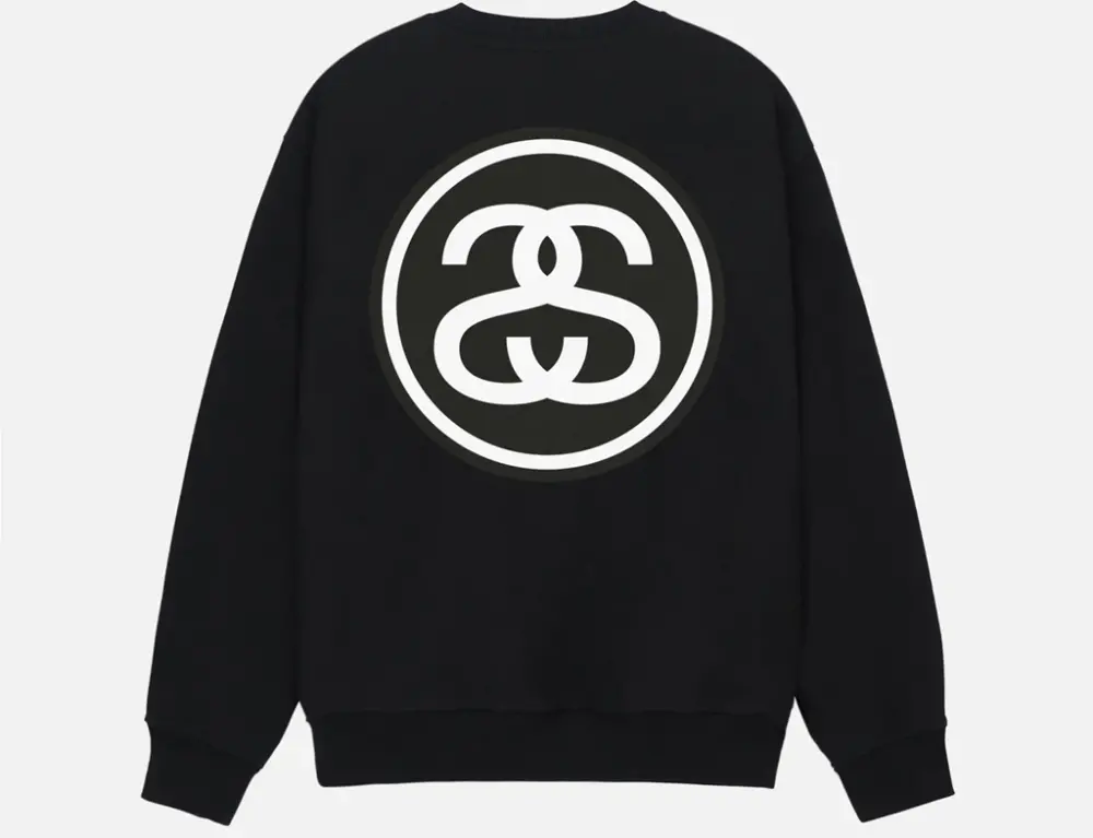 Alternative view of Áo Stussy SS- LINK CREW 'Black'