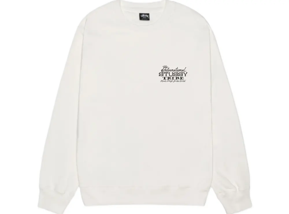 Áo Stussy FW23 IST CREW PIGMENT DYED ' White'