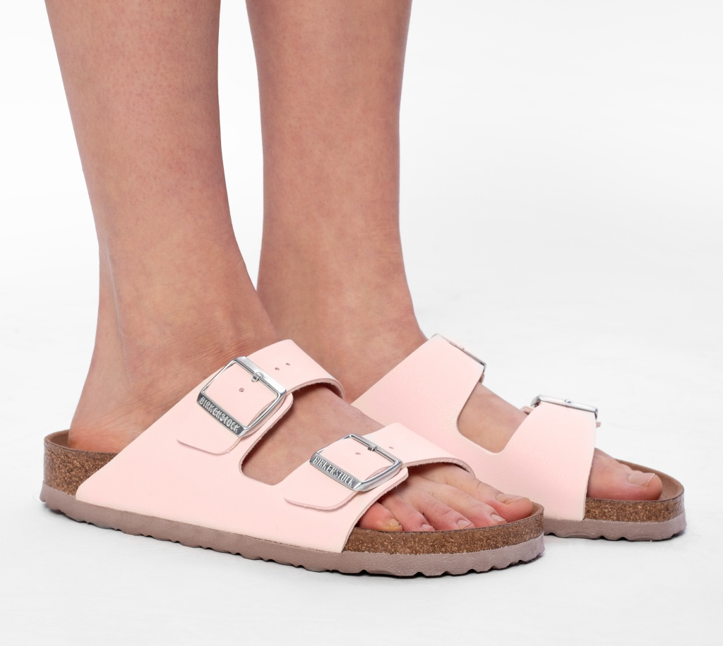 Dép Brikenstock Synthetic Leather Soft And Comfortable Light Pink 1019662 - Ảnh 3