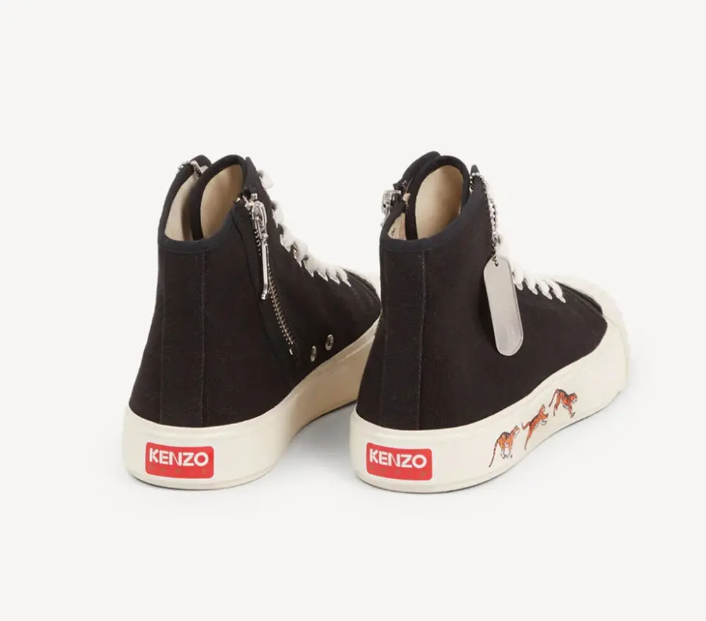 Giày Kenzo Kenzoschool High-top ‘Black’ FC65SN020F50 - Ảnh 3