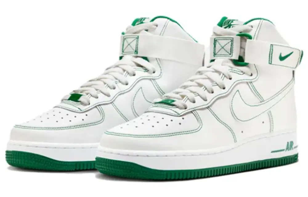 Alternative view of Giày Nike Air Force 1 High 'White Green' DV1138-101