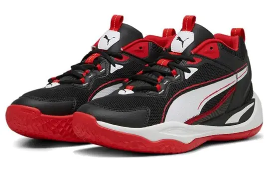 Alternative view of Giày Puma Playmaker 2023 Black/Puma White/For All Time Red 392330-01