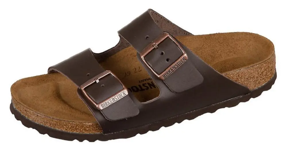 Dép Birkenstock Arizona Braun Naturleder Brown 051103 - Ảnh 4
