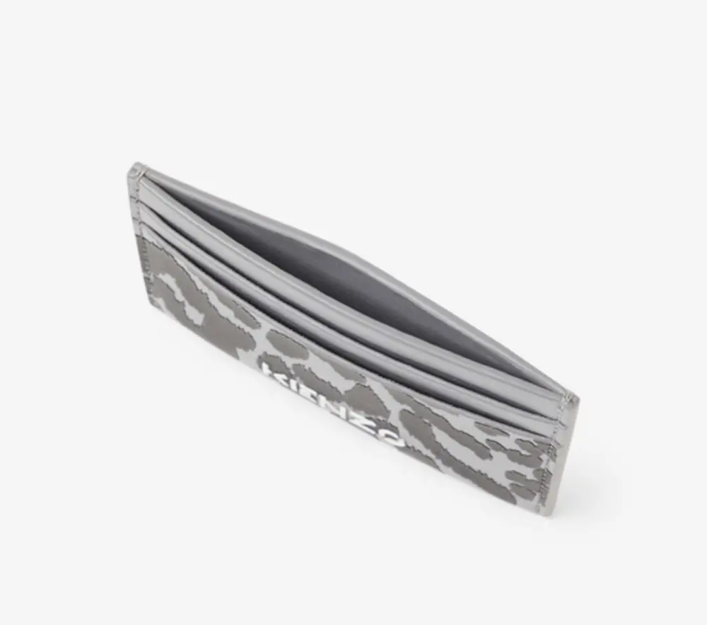 Alternative view of Ví Kenzo X Kansaiyamaoto Leather Card Case Anthractie FB55PM900L40
