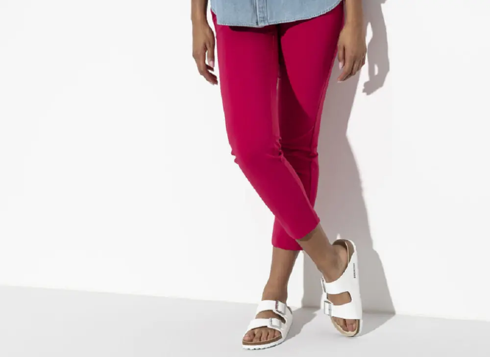 Alternative view of Dép Birkenstock Arizona Reg White 0051731