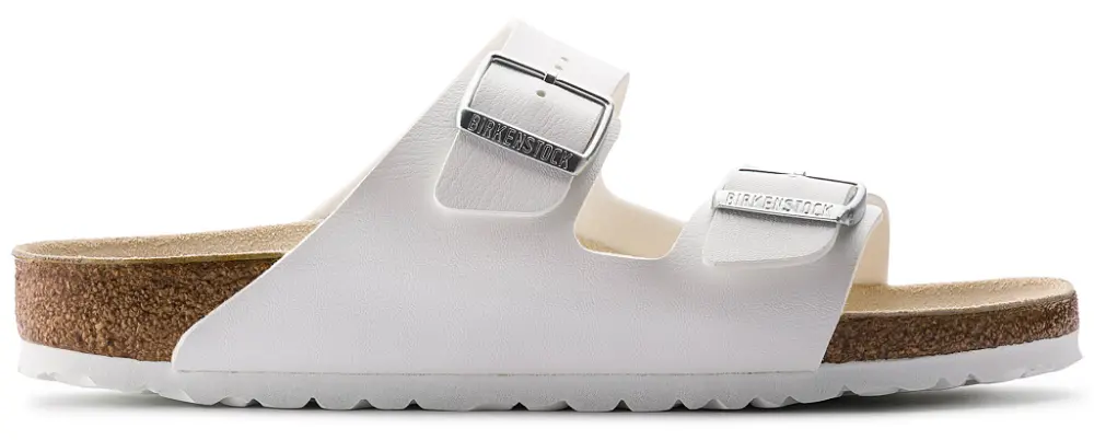 Dép Birkenstock Arizona Birko-Flor Narrow Fit White 0051733
