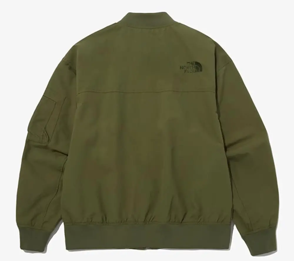 Alternative view of Áo The North Face Embroidered Casual Bomber Jacket 'Khaki' NJ3BP12K