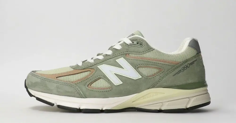 Giày New Balance 990v4 Made in USA Olive U990GT4 - Ảnh 4