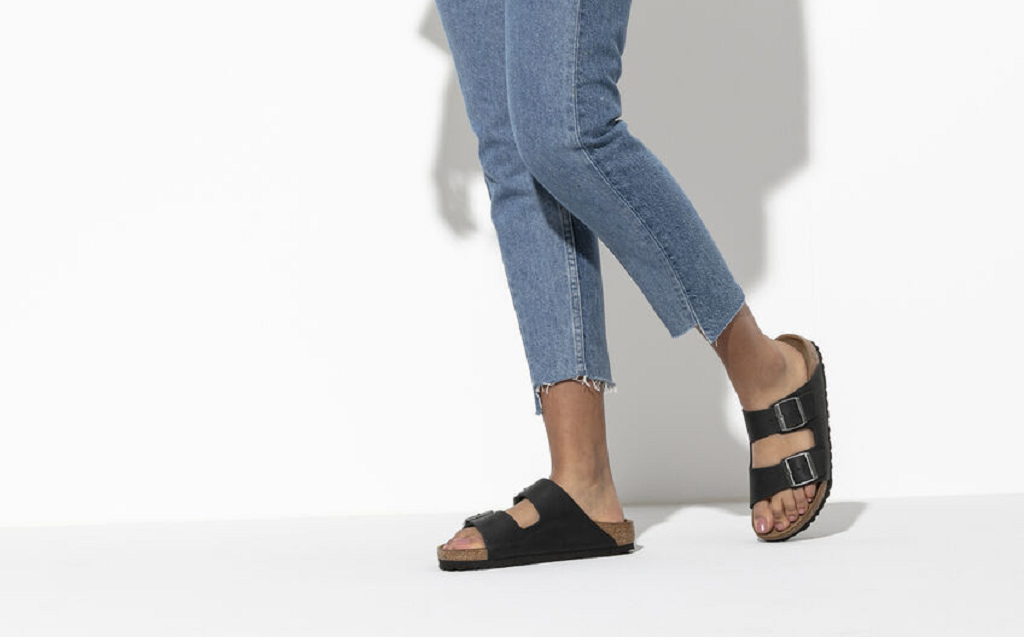 Dép Birkenstock Arizona Oiled Leather 'Black' 0552111 - Ảnh 2