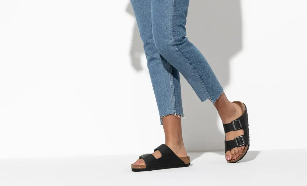 Dép Birkenstock Arizona Black Oiled Leather 0552113 - Ảnh 5