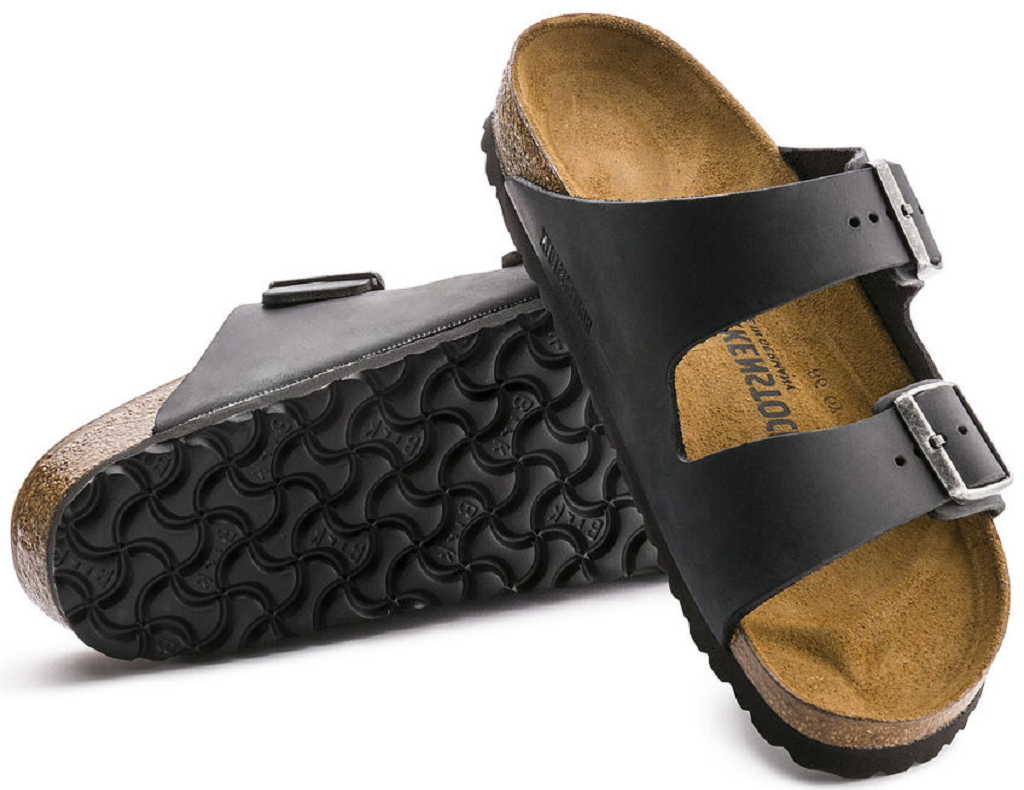 Dép Birkenstock Arizona Oiled Leather 'Black' 0552111 - Ảnh 3