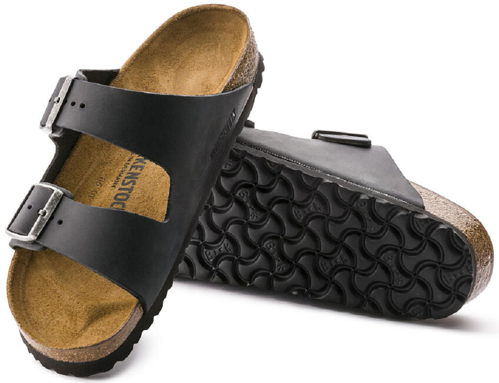 Dép Birkenstock Arizona Oiled Leather 'Black' 0552111 - Ảnh 4