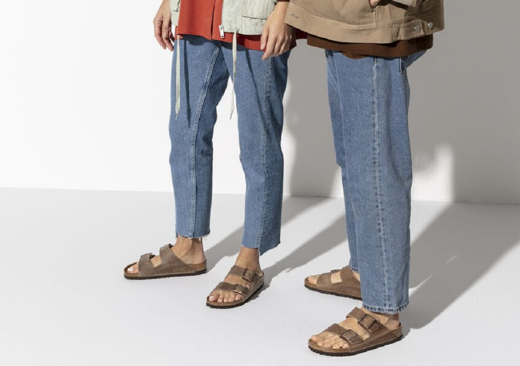 Dép Birkenstock Unisex Arizona Soft Footbed Tobacco Oiled Leather 0552813 - Ảnh 3