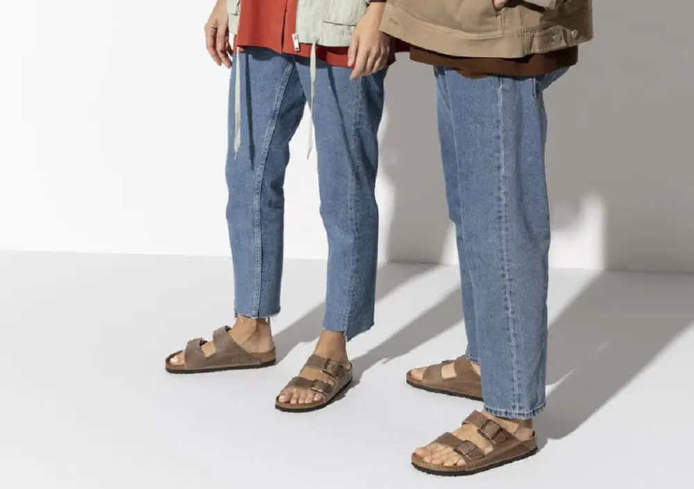 Dép Birkenstock Unisex Arizona Soft Footbed Tobacco Oiled Leather 0552813 - Ảnh 3