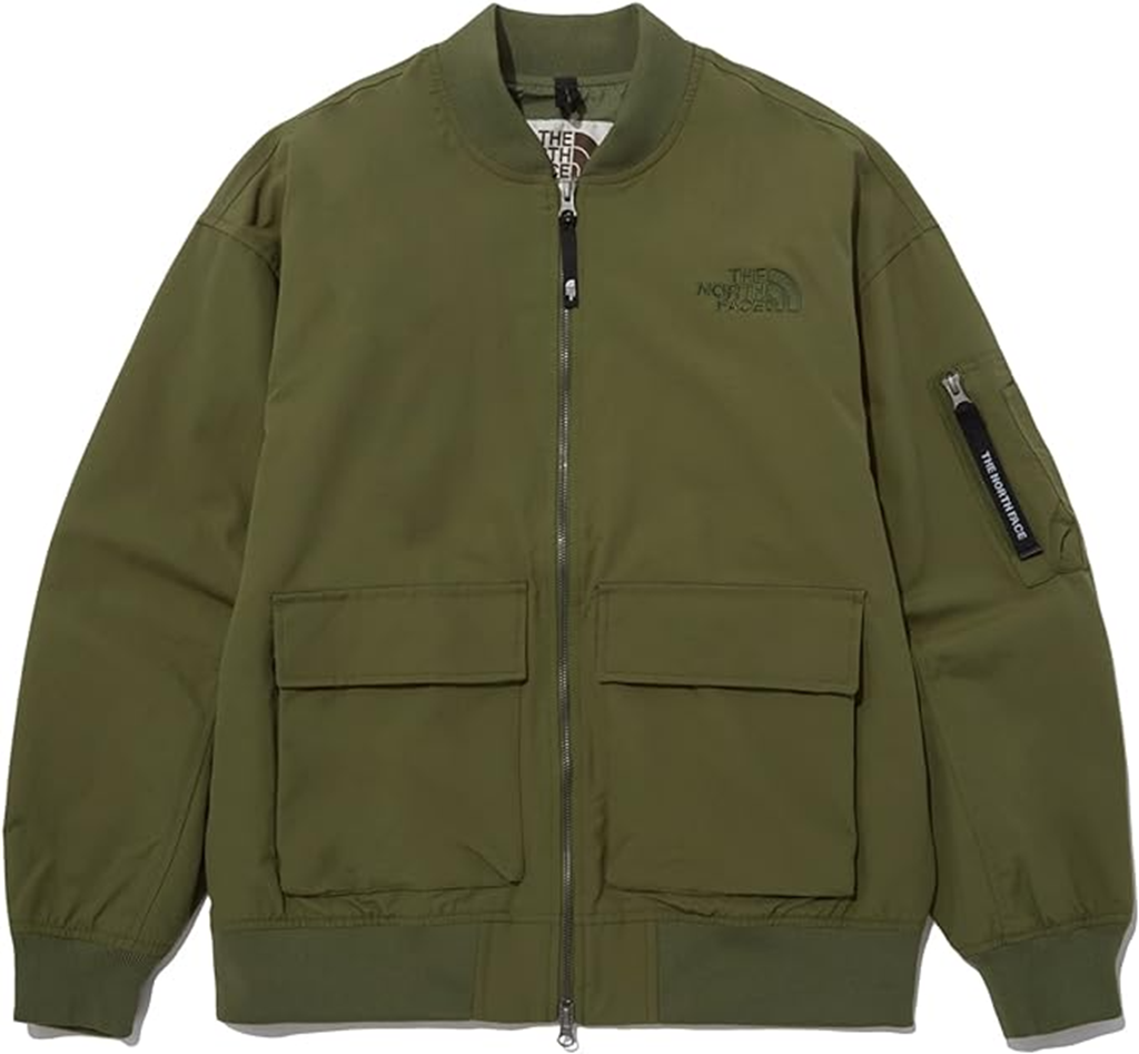 Áo The North Face Embroidered Casual Bomber Jacket 'Khaki' NJ3BP12K