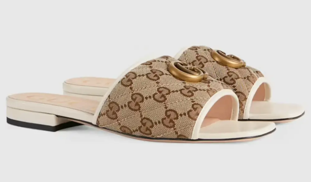 Dép Gucci Women’s Slide Sandal with Double G 619893-2HK80-9795 - Ảnh 3