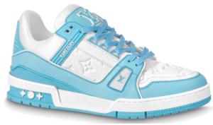 Giày Louis Vuitton Trainer Low “White Sky Blue” 1AA6YK