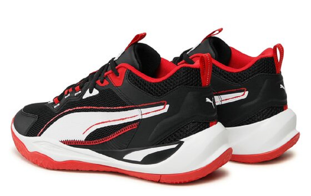 Giày Puma Playmaker 2023 Black/Puma White/For All Time Red 392330-01 - Ảnh 4