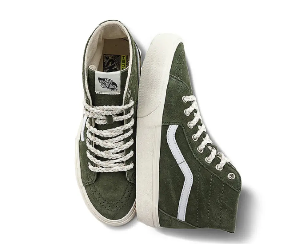 Giày Vans Skate Sk8-Hi 'Green White' VN0009Q0KFR - Ảnh 3