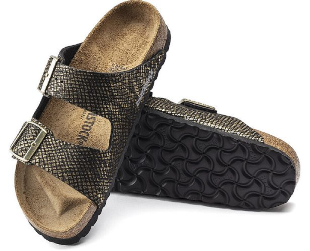 Dép Birkenstock Arizona Shiny Python Black 1019372 - Ảnh 4