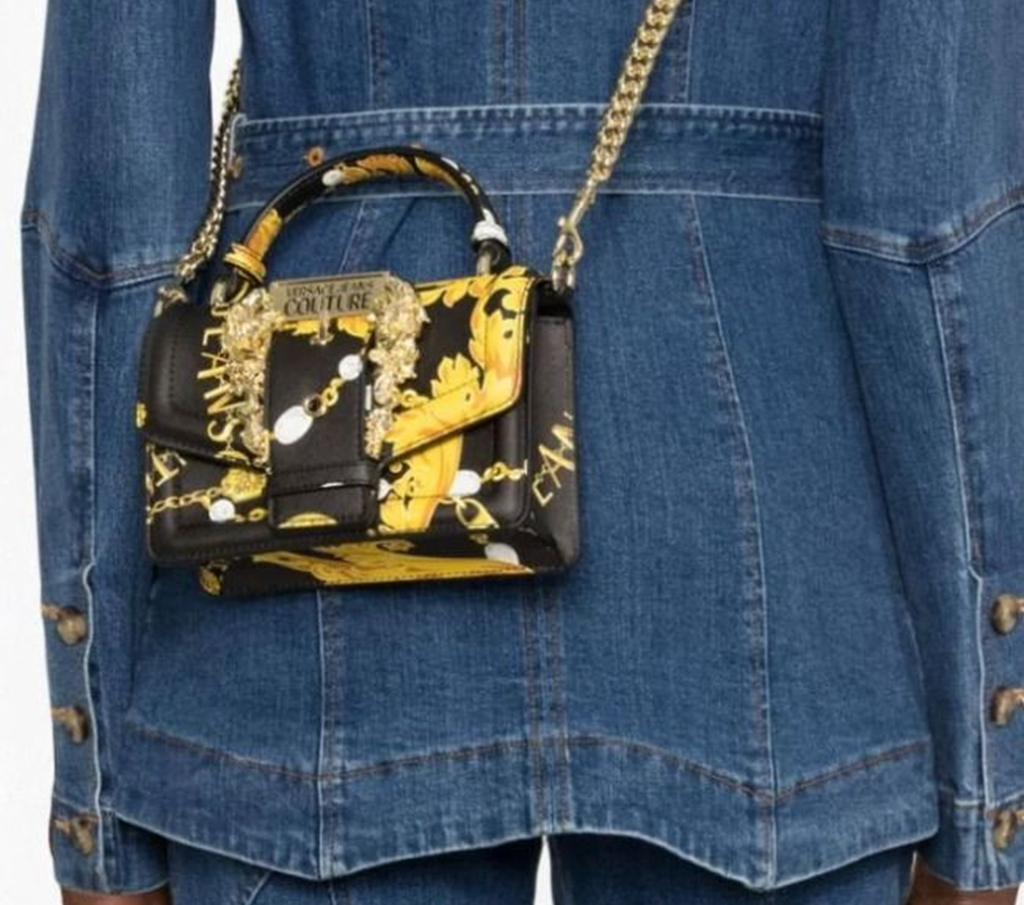 Túi Versace Jean Couture 'Black Gold' 75VA4BF6ZS807G89 - Ảnh 2