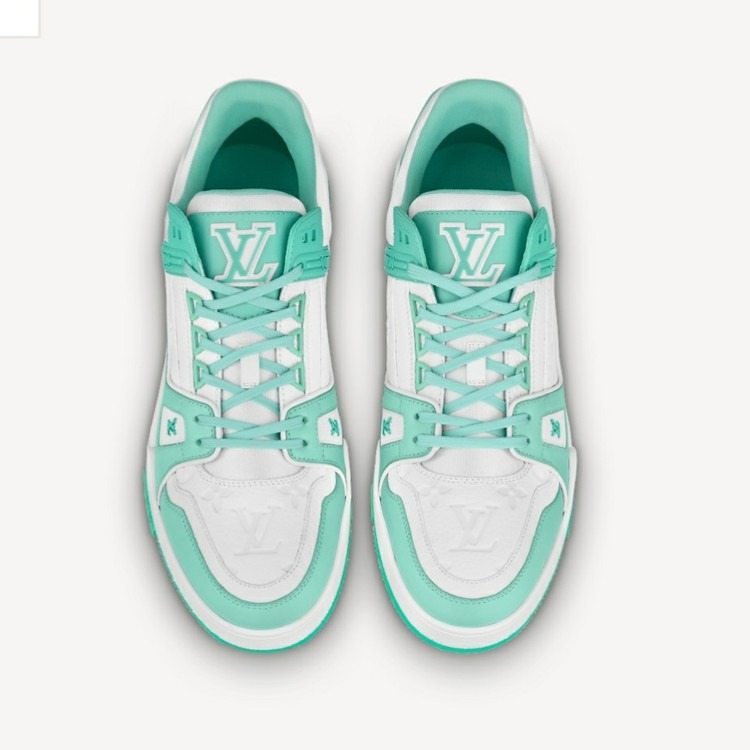 Giày Louis Vuitton LV Trainers ‘Green’ 1A8KBQ - Ảnh 2