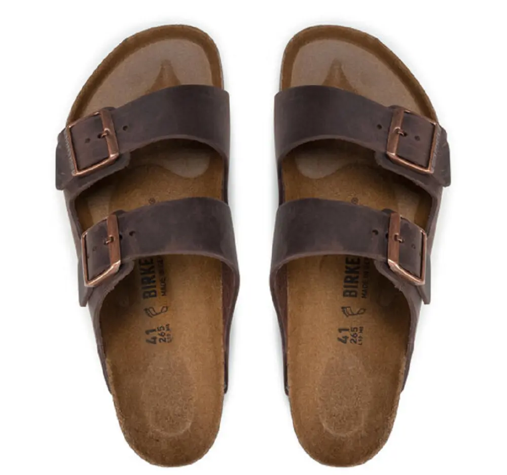 Dép Birkenstock Arizona Oiled Leather 'Habana' 0052531 - Ảnh 4